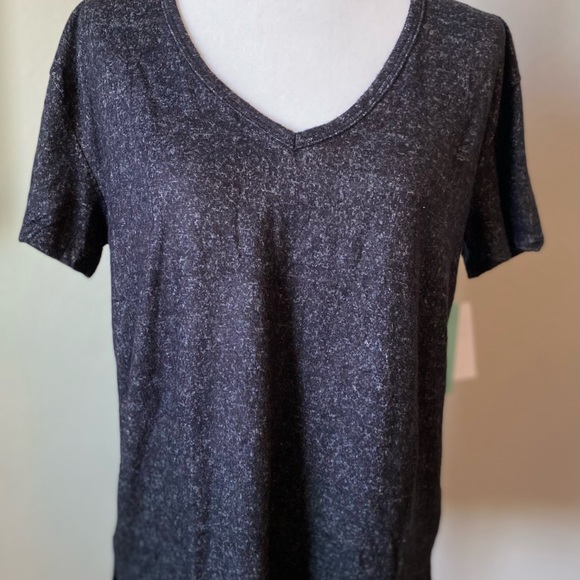 Abound Tops - Abound Super Soft Black Heathered V Neck T Shirt